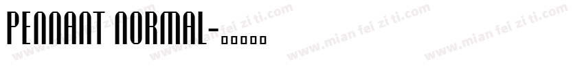 Pennant Normal字体转换